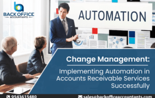 Businesses looking to increase productivity, save expenses, and boost satisfaction with clients may consider automating their accounts receivable (AR) services. Automation technology has the ability to accelerate routine activities, reduce mistakes, and make the AR process more flexible and scalable. However, careful planning, efficient change management, and collaboration among departments are all crucial for the effective implementation of automation in AR services. Organisations must define specific goals, evaluate their present processes, choose the appropriate technology for automation or platforms, and come up with a thorough implementation strategy in order to effectively adopt automation in AR services. For smooth integration and continuous maintenance, collaboration is essential between accounts receivable services teams, IT departments, and outside providers. Organisations may optimise their financial operations, increase efficiency, and provide better experiences to consumers and stakeholders by adopting automation in AR services and skillfully managing the changes that come along with it. Understanding the Need for Change Organisations are continually looking for methods to optimise their accounts receivable and accounts payable processing in the constantly changing world of finance. Understanding the need for change requires an evaluation of the present AR landscape. Paper-based bills, manual data input, and time-consuming reconciliation duties are common components of manual AR processes. These procedures impair cash flow and client satisfaction since they are not only usually inefficient but also prone to many mistakes. When taking into consideration the advantages it provides, the necessity of accounts payable automation becomes clear. It facilitates quicker processing of invoices, increases accuracy through automated data validation, reduces fines for late payments, and provides transparency into the organisation's financial situation. Automation also makes it less difficult to stay in line with legal obligations and improves supplier relationships by ensuring prompt payments. Firms may achieve higher levels of efficiency, cost savings, and strategic value through the implementation of accounts payable automation. But carrying out such an unprecedented shift will need thorough preparation, stakeholder involvement, and efficient change management approaches. Change Communication, Training, Preparing the Organization for Automation Accounts receivable services automation implementation necessitates a strategic approach to change management. In order to prepare the organisation for this shift, effective change communication and training are essential. Organisations can guarantee a seamless transition and maximise the success of automation deployment by proactively addressing concerns, articulating the benefits, and offering thorough training. Raising Concerns and Increasing Awareness: ●Explain why automation is necessary in detail, highlighting any possible advantages like better productivity, fewer mistakes, and more customer satisfaction. ●Address any concerns or worries that staff members may have about their jobs or future positions in a proactive manner. ●Reassure the audience and stress the chances for skill improvement and higher-value contributions. Stakeholder Engagement: ●Involve important stakeholders in stakeholder engagement. Engage staff members, supervisors, and executives at every stage of the procedure to get their perspectives, handle their issues, and win their support. ●This partnership develops a sense of ownership and a favourable outlook on the change. ●These are some conditions when using a spinal cord stimulator can help. Detailed Instruction: ●Determine the precise abilities and information needed to use the automation programme efficiently. Make a comprehensive examination to customize the training programme. ●Provide practical instruction to staff with useful, hands-on training that enables them to become familiar with the accounts payable automation tools, workflows, and best practices. ●Promote active engagement and continuing assistance. Overcoming Barriers to Change Employee resistance is one of the main obstacles to change. Organisations must properly convey the advantages of automation to avoid this. Organisations may allay worries and win support by clearly articulating how automation can eliminate repetitive jobs, streamline processes, and free up staff to concentrate on more strategic and value-added activities. The lack of knowledge and understanding regarding automation is another frequent hurdle. Organisations should spend money teaching staff members about the advantages and operation of automation technology in order to overcome this issue. Employees may better grasp how automation might enhance their job and the overall efficiency of AR services by being given sessions of instruction, workshops, and resources for learning. Back Office Accounts ought to be on your consideration list while looking for bookkeeping and accounting services. Back Office Accounts distinguishes itself as a partner for companies in need of financial management help due to its remarkable competence and a broad array of services. Back Office Accounts has a staff of very talented individuals that are knowledgeable about bookkeeping and accounting procedures. Their knowledge covers several sectors, guaranteeing that they can successfully meet the particular needs and demands of various enterprises. Back Office Accounts offers the knowledge and experience to offer solutions that are in line with your distinctive financial goals, whether you have a big business or